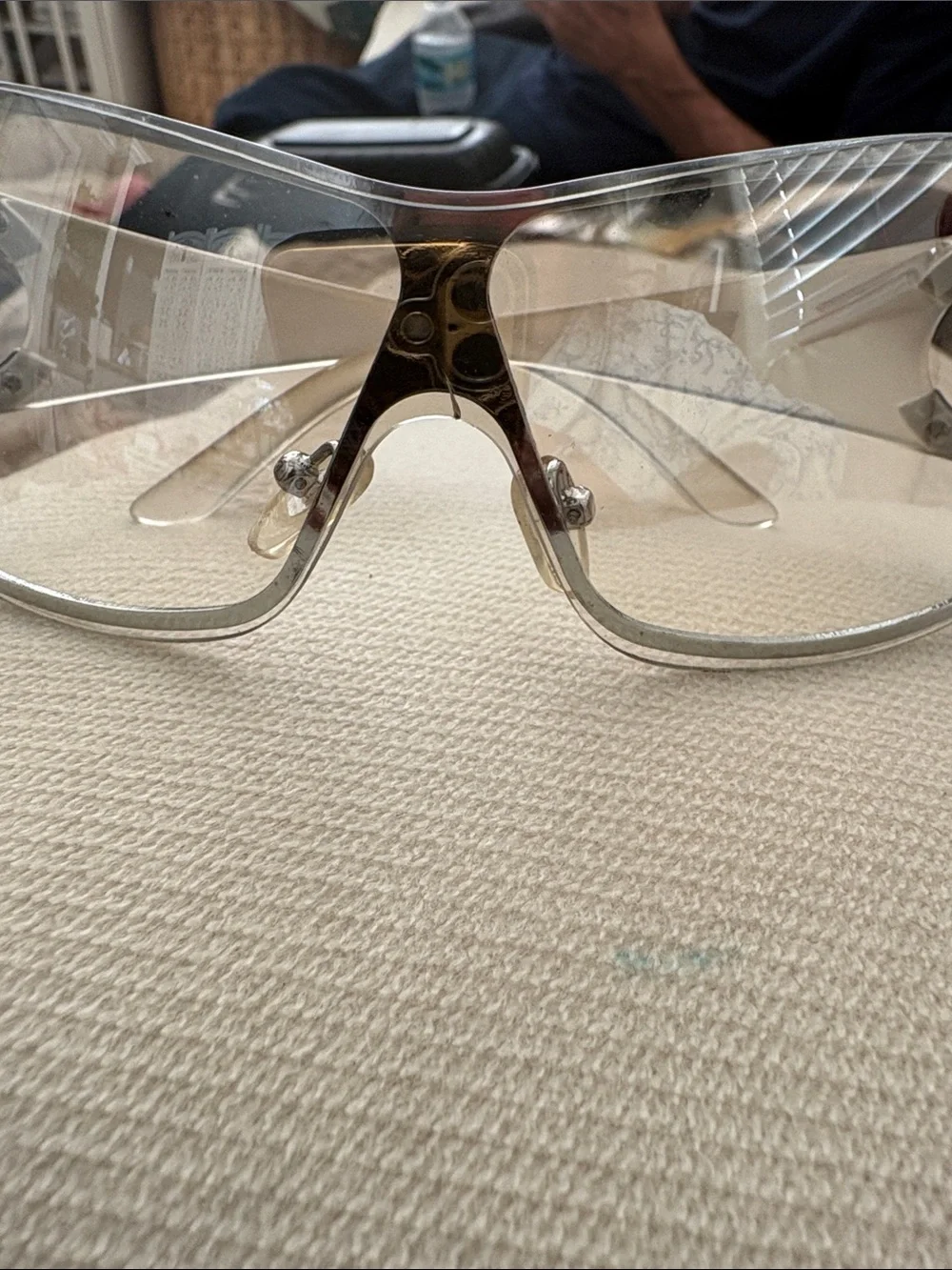 Clear Lens Wraparound Sunglasses